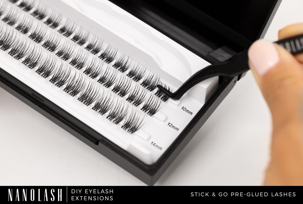 pre glued lashes nanolash